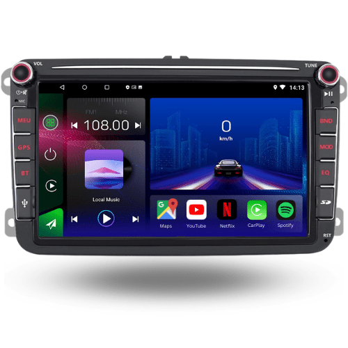 8-inch Android 15 car stereo for Volkswagen Seat and Skoda