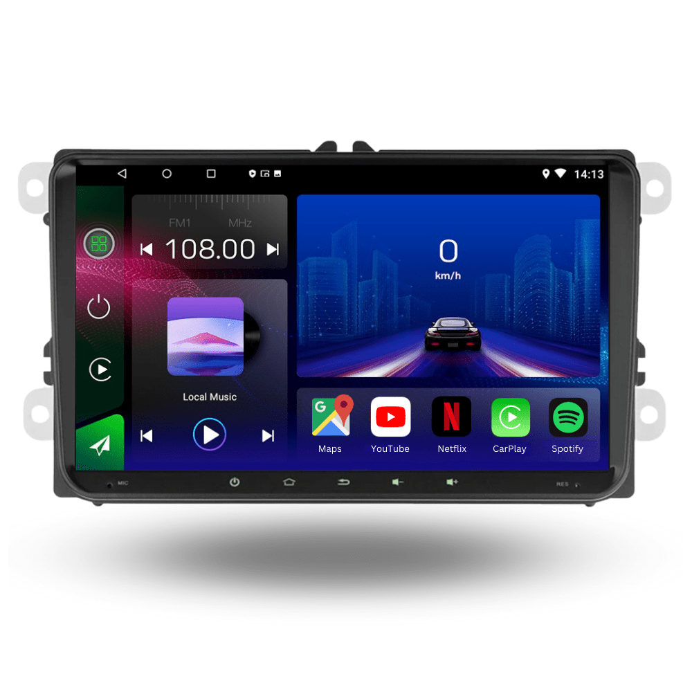 9-inch Android 15 car stereo for Volkswagen Seat and Skoda