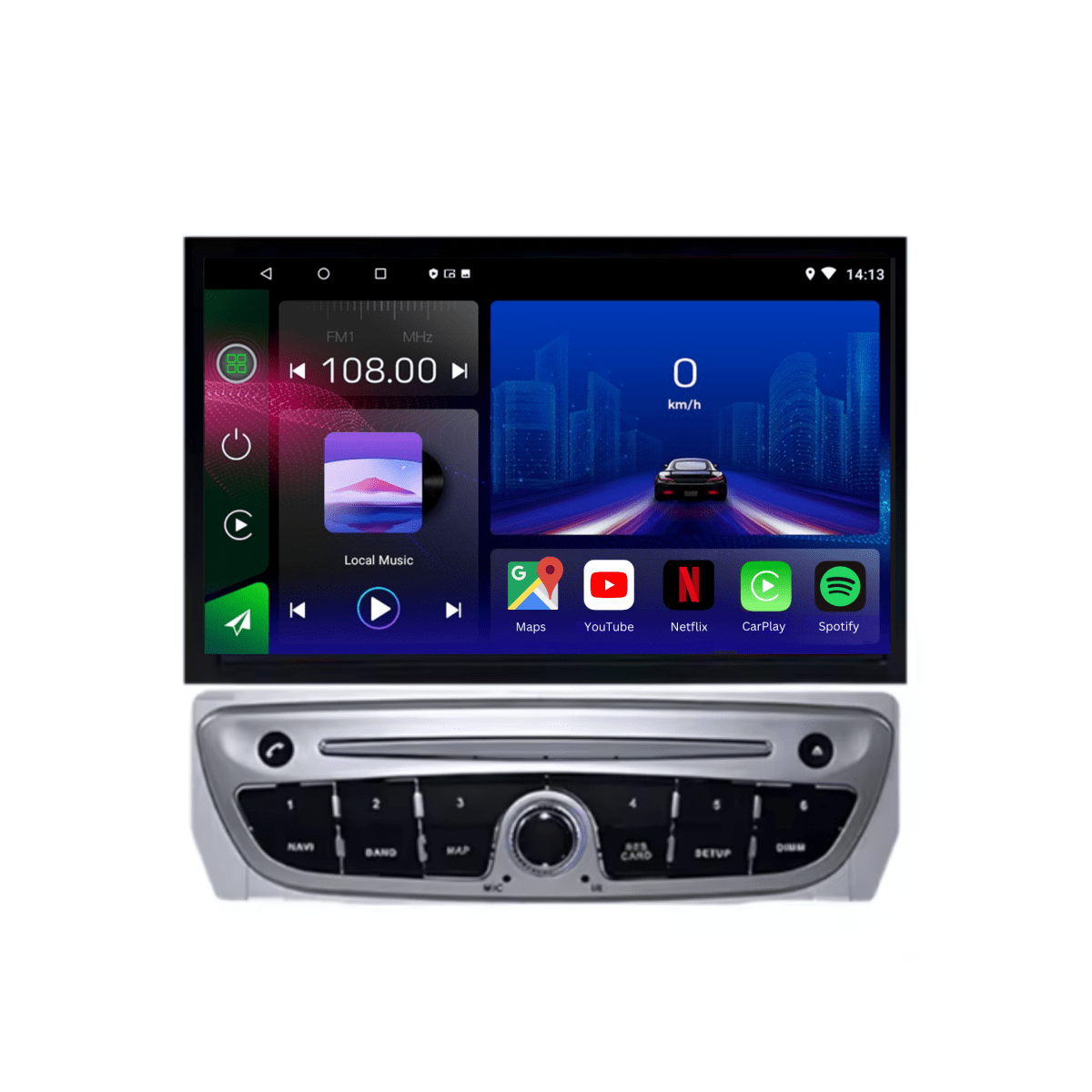 TOP TAKTIL Android 15 car stereo for Renault Scénic 3 from 2009 to 2016