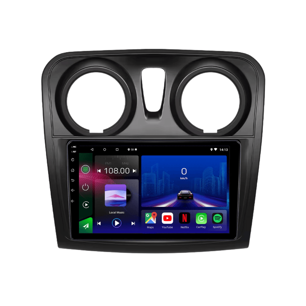 TOP TAKTIL Android 15 car stereo for Dacia Logan and Sandero 2012 to 2021